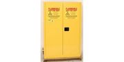 HAZ-MAT Safety Cabinet, 60 Gal. Yellow, Two Door, Manual Close