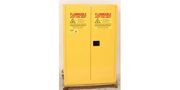 HAZ-MAT Safety Cabinet, 60 Gal. Yellow, Two Door, Self Close