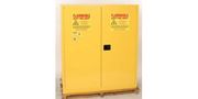 Drum Safety Cabinet, 110 Gal. Yellow, Two Door, Self Close