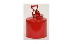EAGLE - Model 1425 - Disposal Can, 5 Gal. Galvanized Steel - Red
