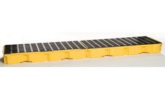 EAGLE - Model 1647 - 4 Drum In-Line Containment Platform - Yellow No Drain