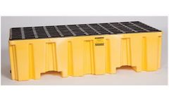 EAGLE - Model 1620 - 2 Drum Pallets - Yellow with Drain