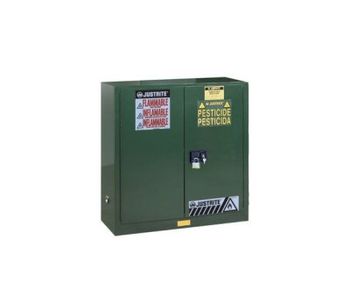 Sure-Grip - Model 893004 - EX Pesticides Safety Cabinet, Dims. 44 H, Cap. 30 Gal., 1 Shelf, 2 M/C Doors