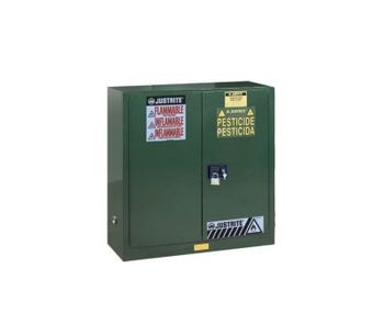 Sure-Grip - Model 893024 - EX Pesticides Safety Cabinet, Cap. 30 Gallons, 1 Shelf, 2 Self-Close Doors