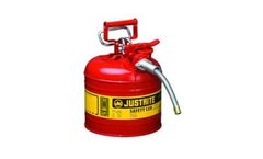 Justrite AccuFlow - Model 7220120 - Type II Steel Safety Can for Flammables 2 Gallon (Red with 5/8 Hose)