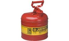 JUSTRITE - Model 7120100 - Type I Steel Safety Can for Flammables 2 Gallon (Red)
