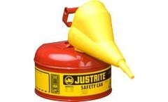 JUSTRITE - Model 7110110 - Type I Steel Safety Can for Flammables 1 Gallon (Red with Funnel)