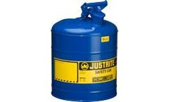 JUSTRITE - Model JR-7150300 - Type I Steel Safety Can for Flammables, 5 Gallon (Blue)
