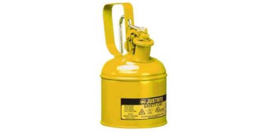 Justrite - Model 10111 - Type I Steel Safety Can with Trigger Handle for Flammables, 1 Quart (1L)