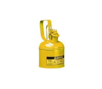 Justrite - Model 10111 - Type I Steel Safety Can with Trigger Handle for Flammables, 1 Quart (1L)