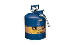 Justrite AccuFlow - Model 7250320 - Type II Steel Safety Can for Flammables 5 Gallon (Blue with 5/8 Hose)