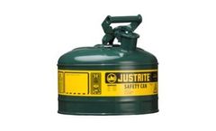 JUSTRITE - Model 7110400 - Type I Steel Safety Can for Flammables 1 Gallon (Green)