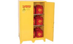 Eagle - Model 9010LEGS - Flammable Safety Cabinet - 90 Gal. Self Closing