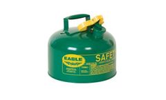 Eagle - Metal Type I Safety Can - Green 2.5 Gallons