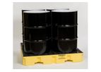 Eagle - Model 1645 - 4 Drum Spill Containment Pallet with Drain