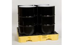 Eagle - Model 1645 - 4 Drum Spill Containment Pallet with Drain