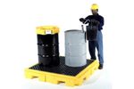 UltraTech - Model P4 Plus - Spill Pallet 9631 - 4 Drum - with Drain