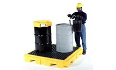 UltraTech - Model P4 Plus - Spill Pallet 9631 - 4 Drum - with Drain