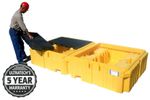 UltraTech - Model 1144 - Twin IBC Spill Pallet - with Drain