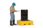 UltraTech - Model 9607 - Ultra-Spill Pallet P1 Plus - 1 Drum - With Drain