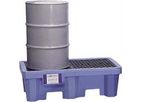 Ultra-Spill Pallet P2 Flourinated (2 Drum) With Drain