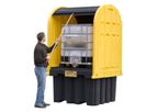Justrite - Model 28677 - IBC Outdoor Shed with Spill Pallet