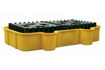 Eagle - Model EM-1684D - Double IBC Containment Unit - Yellow with Drain