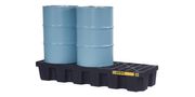 Spill Pallet 3-Drum Black - With Drain