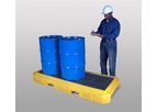 UltraTech - Model 9626 - Ultra-Spill Pallet P3 Plus 3 Drum Spill Pallet With No Drain