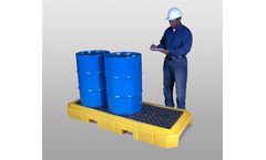 UltraTech - Model 9626 - Ultra-Spill Pallet P3 Plus 3 Drum Spill Pallet With No Drain