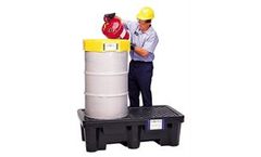 Model 2505 - Ultra-Spill Pallet P2 Economy - 2 Drum With Drain
