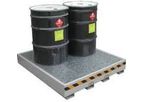 SECURALL - Model DSS02 - Two Drum Steel Spill Pallet No Drain