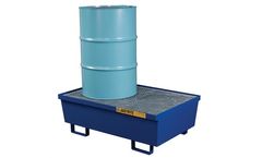 Justrite - Model 28610 - Spill Containment Pallet - Two Drum Blue
