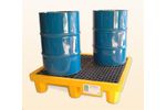 UltraTech - Model 1001 - Ultra-Spill Pallet P4 - 4 Drum With Drain