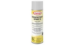 Claire - Model CL-1002 - Disinfectant Spray Q - Lemon Scent - 12 x 20 oz Cans/Case