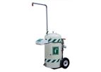 Hughes Mobile Self Contained Emergency Safety Shower with Eye/Face Wash