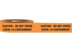 Model AF-MPT301 - Accuform Plastic Barricade Tape: Caution Do Not Cross COVID-19 Containment