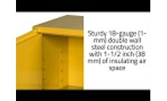 Justrite Sure Grip EX Safety Storage Cabinets 1 - Video