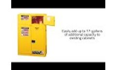 Justrite Sure Grip EX Piggyback Safety Cabinets - Video
