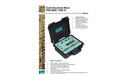 PASI - 16GL-N - Earth Resistivity Meter Datasheet