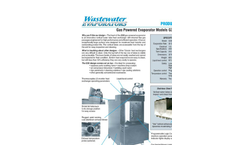 Gas Powered Evaporator Models G30 (G30-SA) Brochure
