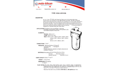 Auto-klean - Model 10 GA - Self Cleaning Water Filter Brochure