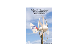 Rutland - Model 504 - 12V Wind Charger Turbine  Manual