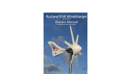 Rutland - Model 1200 - Wind Charger Micro Turbine Manual