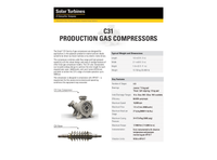 Solar C31 Production Gas Compressors - Data Sheet