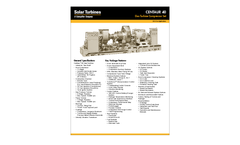 Centaur 40 Gas Turbine Compressor Set - Data Sheet