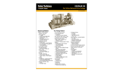 Centaur 50 Gas Turbine Mechanical Drive Package - Data Sheet