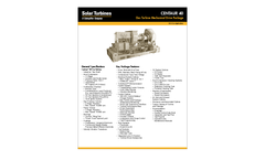 Centaur 40 Gas Turbine Mechanical Drive Package - Data Sheet
