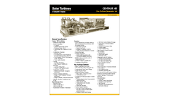 Saturn 20 Gas Turbine Generator Set - Data Sheet