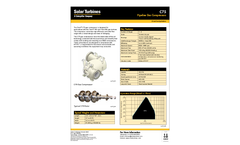 Solar C75 Pipeline Gas Compressors - Data Sheet